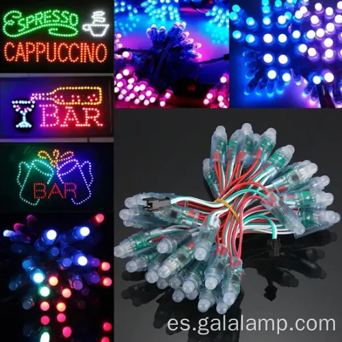 Luces de cuerda LED de píxeles impermeables para la decoración al aire libre